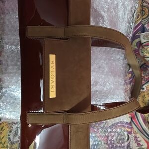 Bulgari Brown and Tan Women's Tote. EUC